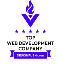 DesignRush web development recognition badge