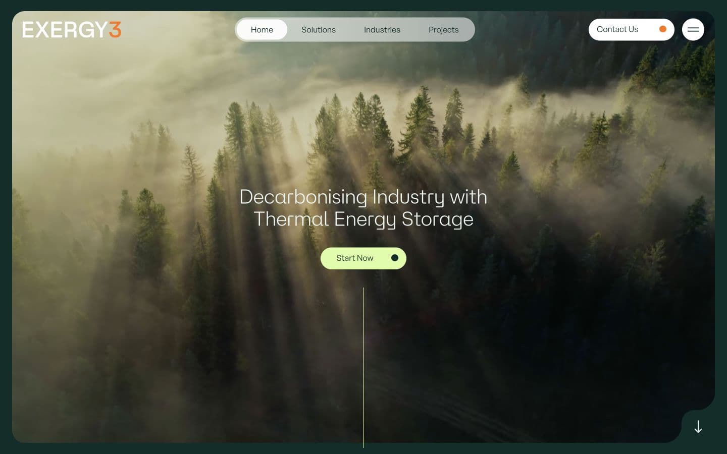 Exergy3 thermal energy storage homepage
