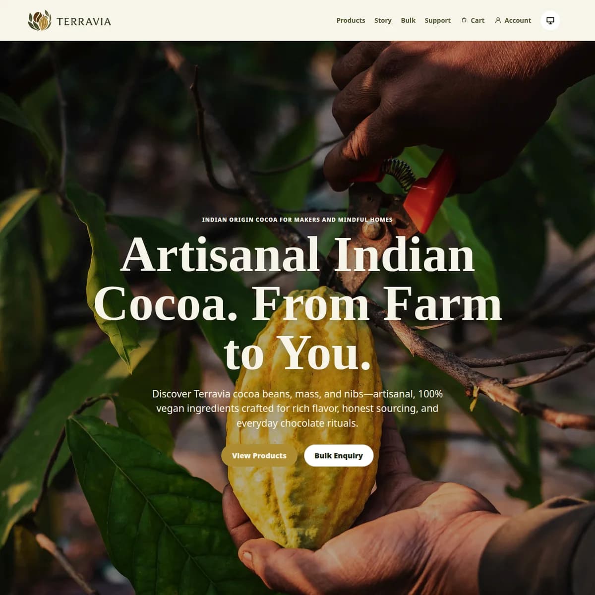 Terravia website